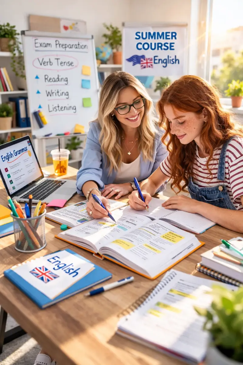 Corso estivo di recupero debiti in inglese a Cave con insegnante e studente